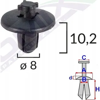 Posilovač řízení Čalounický špendlík Romix A20001 1 Ks