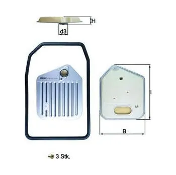 Hydraulický filtr Hydraulický filtr, automatická převodovka MAHLE HX 163KIT