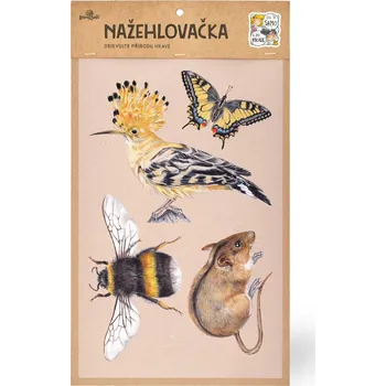 Textilní nažehlovací páska Lesní svět Nažehlovačka L 004 - Mix na louce