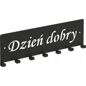 Věšák Šatní ramínko kovový Domer černý