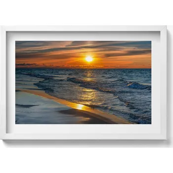 Obraz Dekorativní obraz v rámu do obýváku Władysławowo Baltské moře 60x40 cm
