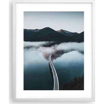 Obraz Obraz plakát v bílém rámu 40x50, foto plakát na zeď do obýváku