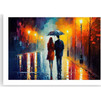 Obraz Plakát bez rámu do obýváku ložnice 70x50 pár moderní módní obraz