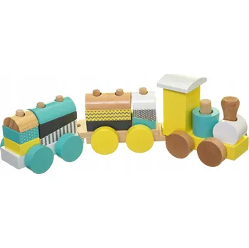 ostatní stavebnice Betoys - 138129 - Dřevěný vláček ke stavění - Dřevěné stavebnice pro děti