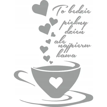 Obraz SAMOLEPKY DO KUCHYNĚ nálepka šálky káva coffee srdce 100 x 50cm G257_074