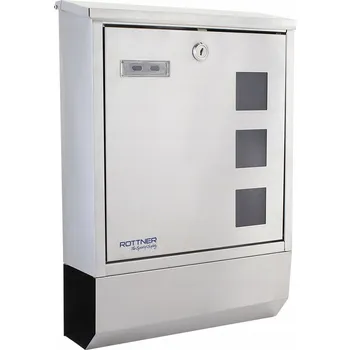 Poštovní schránka Poštovní schránka s tubusem na noviny, euroschránka Rottner šedá