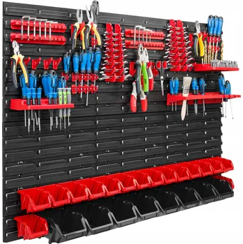 Obraz Děrovaná stěna na nářadí 117x78 cm do dílny, garáže nebo regálu