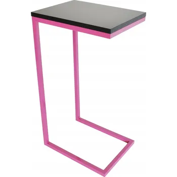 Konferenční stolek Odkládací stolek no7 pod notebook, loft glam, růžový