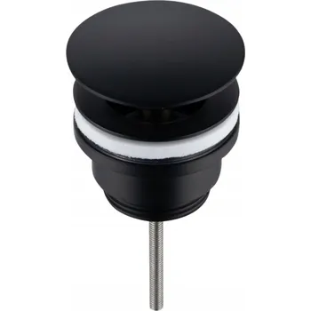 Sifon Zátka umyvadlová výpust Click-Clack kulatý AquaUno černá