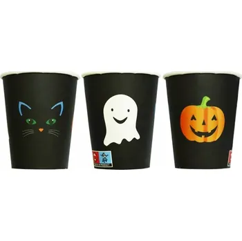 Party nádobí HALLOWEENSKÉ PAPÍROVÉ KELÍMKY S DUCHY KELÍMKY 6 ks C