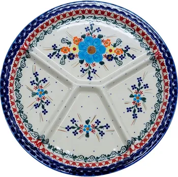 Talíř Keramický dělený talíř Keramika Bolesławiec