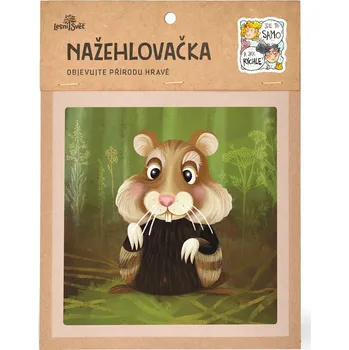 Textilní nažehlovací páska Lesní svět Nažehlovačka M 050 - Křeček