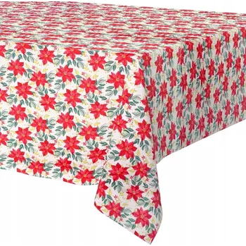 ubrus Vánoční ubrus na štědrovečerní stůl, ozdobný, dekorativní, na svátky, 220 x 150 cm