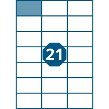 Samolepící etiketa KZK etikety A4 70,0 x 42,4 21ks 542235