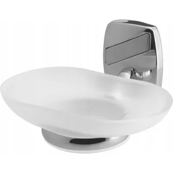 Mýdlenka Mýdlenka nástěnná Bisk stříbrná, šedé sklo