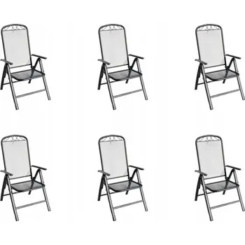 Zahradní židle IWHOME kovová šedá