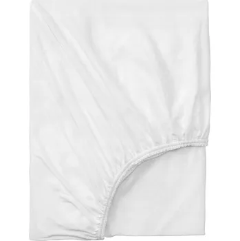 Prostěradlo PROSTĚRADLO BAVLNA S NABÍDKOU BÍLÉ 120 x 200 cm IKEA VARVIAL