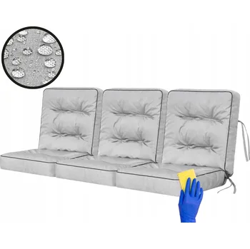 Podsedák Zahradní Polštář, polštář na zahradní křeslo, sada 3 podušek 150x100cm