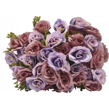 umělá květina UMĚLÉ KVĚTY OZDOBNÁ KYTICE FIALOVÁ DEKORACE