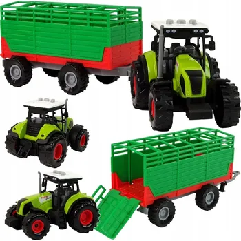 autíčko Traktor Zemědělský traktor s přívěsem Světla a zvuky Přívěs
