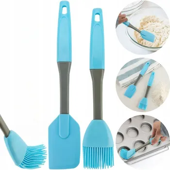 SILIKONOVÉ KUCHYŇSKÉ NÁČINÍ A POMŮCKY NA PEČENÍ – ŠTĚTEC A ŠPACHTLE