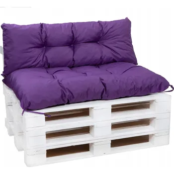 Podsedák Sada polstrů na palety, 120x50 + 120x40 fialová, polštáře