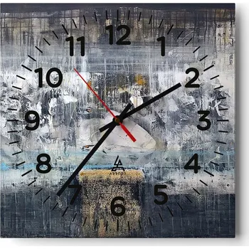 Hodiny Nástěnné hodiny do obýváku 40x40 Abstrakce Tiché hodiny Skleněné hodiny Bez hlučnosti