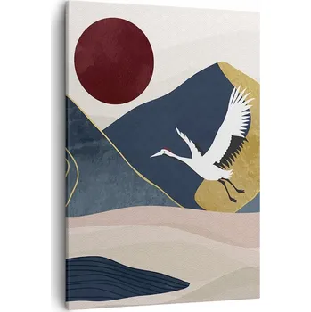 Obraz Obraz na plátně do obýváku ložnice 50x70 abstrakce obrazy na zeď