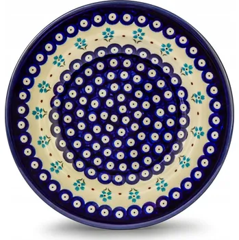 Talíř Jídelní talíř hluboký kulatý Keramika Bolesławiec 24 cm - dek. 168A K2