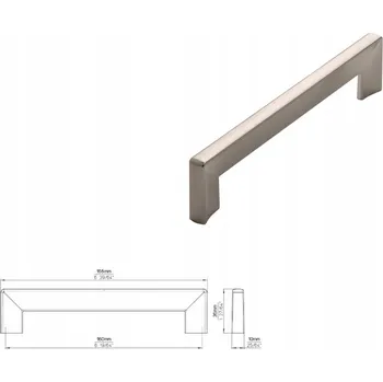 Nábytková úchytka SIRO 2183-168ZN21 , imitace nerezové oceli