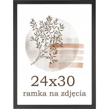 Rám na obraz Rámeček 24x30 černý fotorámeček, rám na fotografie