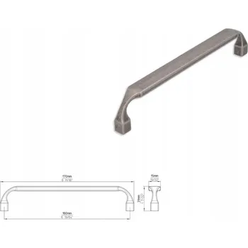 Nábytkové kování Nábytková úchytka SIRO 2440-170ZN28 , imitace cínu