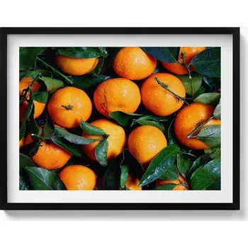 Obraz Dekorativní nástěnný obraz v černém rámu Zralé italské pomeranče 80x60 cm