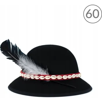 Klobouk Szaleo klasický černý klobouk, velikost 60