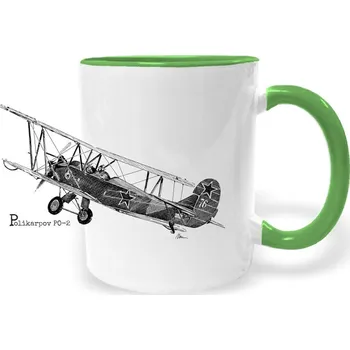 Hrnek - Polikarpov PO-2 Barva: Zelená