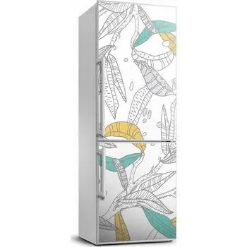 Fototapeta Samolepící tapeta na lednici Barevné listy 70x190 cm