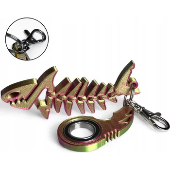 Keyrambit NOVÝ MODEL žralok TikTok + DÁREK karabina přívěsek na klíče keyspinner