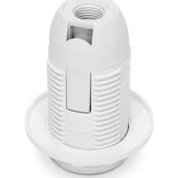 Objímka na žárovku Objímka pro žárovky E14 s límcem, bílá