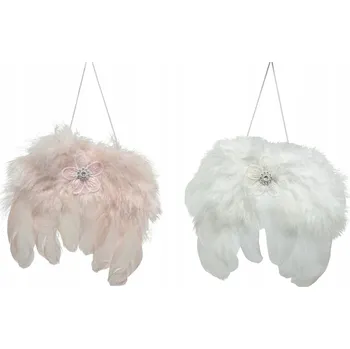 Vánoční ozdoba Ozdoba na stromeček - peříčková závěska sváteční dekorace