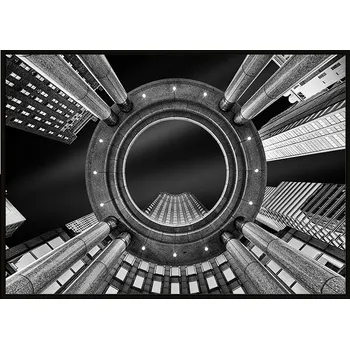 Obraz OBRAZ PLAKÁT V RÁMU 43x33 cm Architektura P895