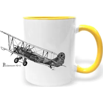 Hrnek - Polikarpov PO-2 Barva: Žlutá