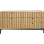 Komoda v dekoru dubu v přírodní barvě 158x80x40 cm Albany – Actona ID_1730282