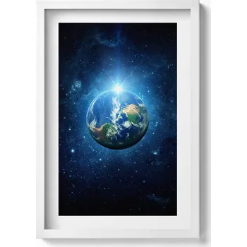 Obraz Nástěnný obraz dekorace interiéru NASA - Země, galaxie a slunce 40x60 cm