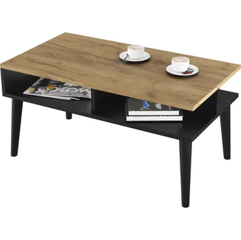 Konferenční stolek Konferenční stolek BOGATECO obdélníkový 90 x 50 x 45 cm dub craft