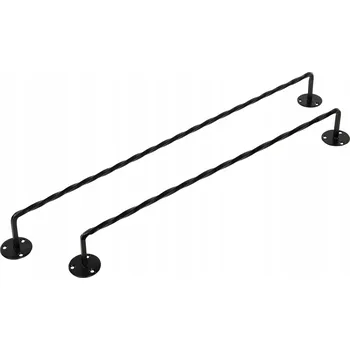 Věšák 2 ks VĚŠÁK STYL LOFT černý mat