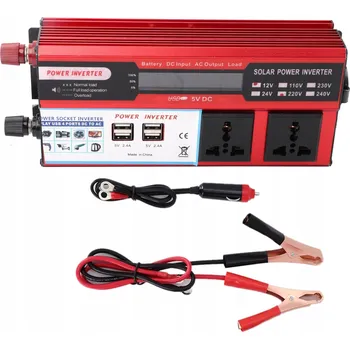 Měnič napětí MĚNIČ NAPĚTÍ AUTOMOBILOVÁ NAPĚTÍ 12V NA 220V USB