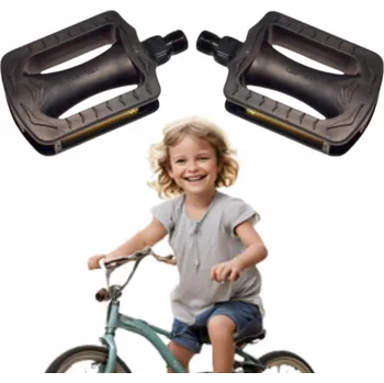 Pedál na kolo Plošinové pedály Kands PEDÁL DĚTSKÝ PLAS KULK Z ODB ČERNÝ 9/16'' FP-627 černý