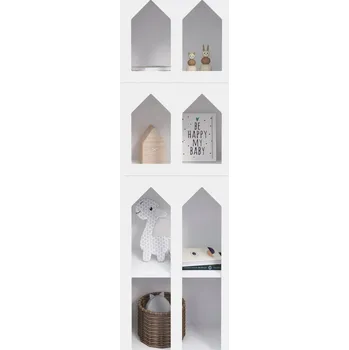 regál Regál AJKmeble 60 cm x 200 cm x 30,5 cm bílý