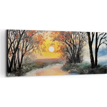 Obraz Foto obraz na plátně 100x40 krajina obývací pokoj ložnice na zeď velký