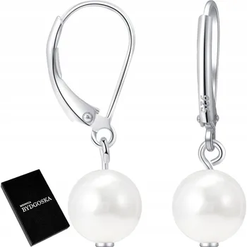 Náušnice POSTŘÍBŘENÉ NÁUŠNICE S PERLAMI, ZÁVĚSNÉ, ANGLICKÉ ZAPÍNÁNÍ, STŘÍBRO 925